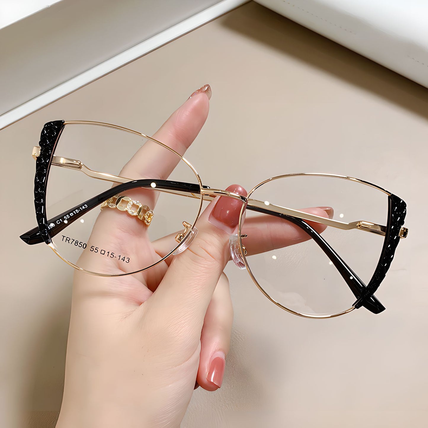 TXOME Verna Metal Frame Glasses