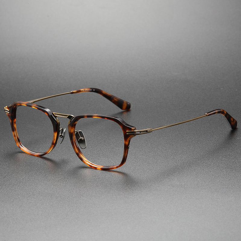 TXOME Tobey Titanium Vintage Square Glasses