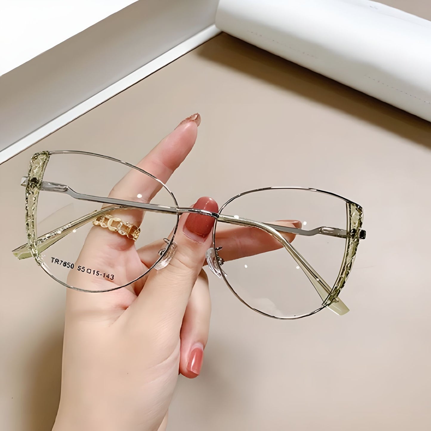 TXOME Verna Metal Frame Glasses