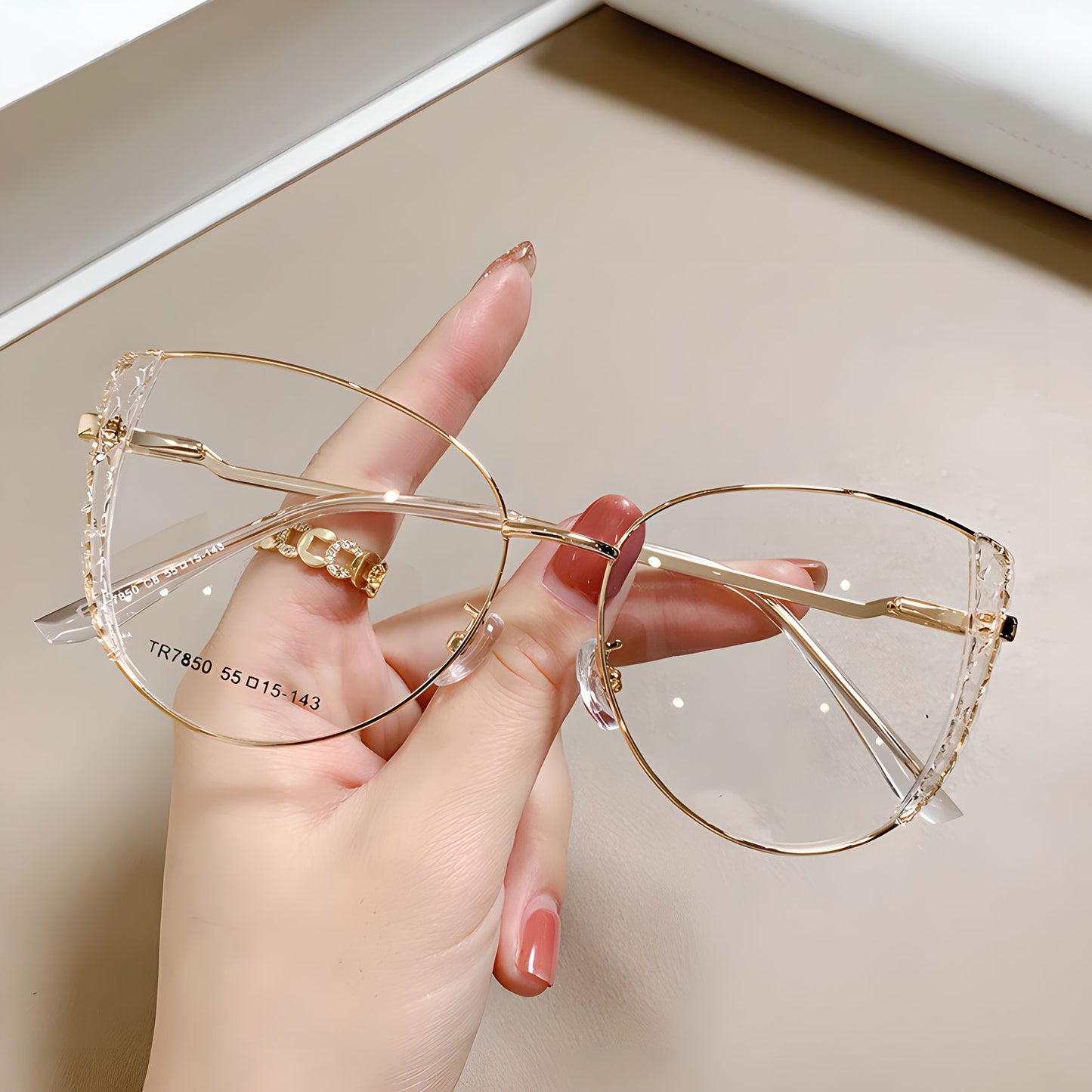 TXOME Verna Metal Frame Glasses