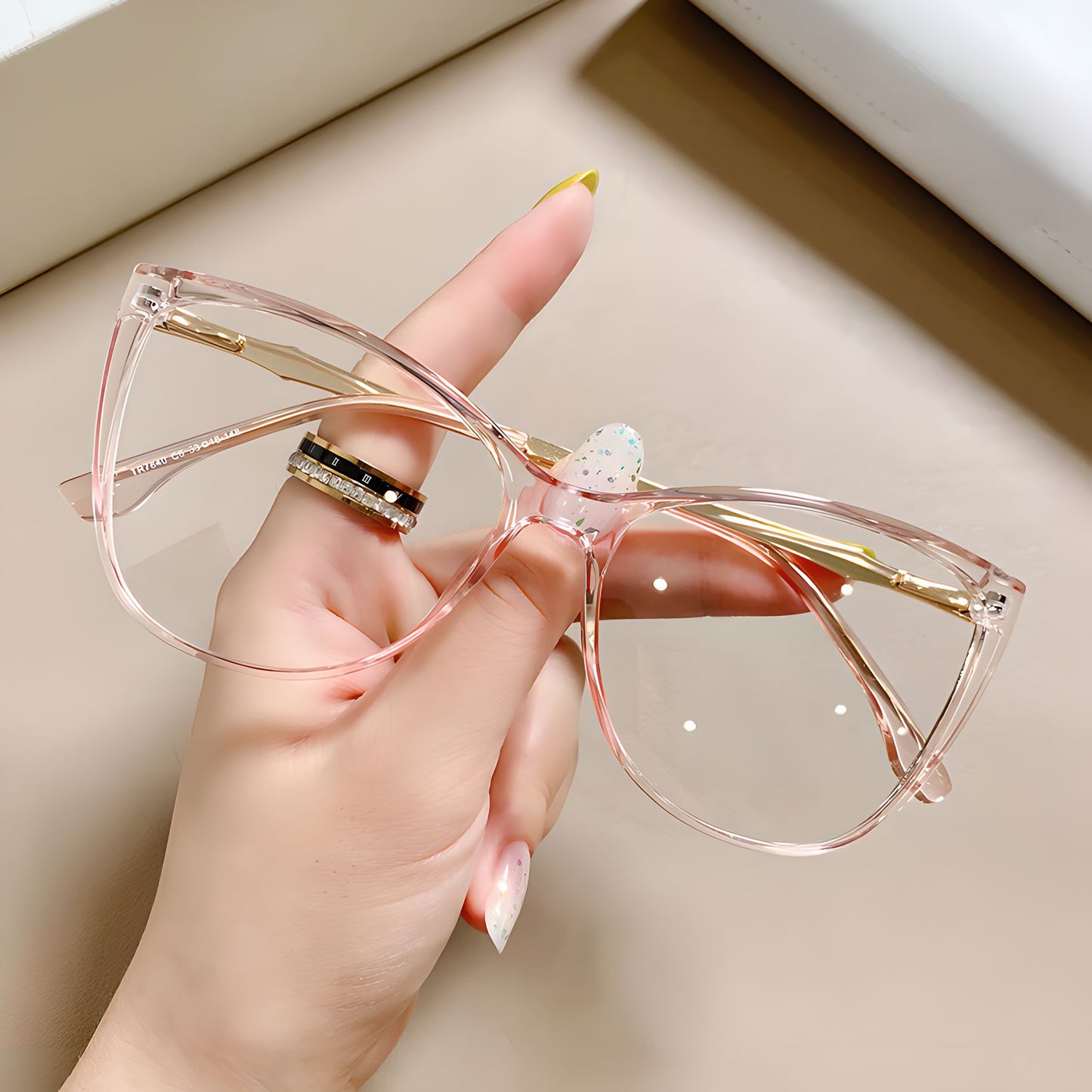 TXOME Gemma Clear Oval Glasses