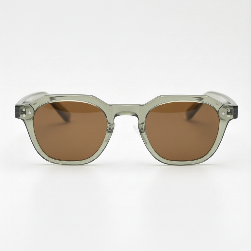 April Brown Tinted Lens Sunglasses Front View