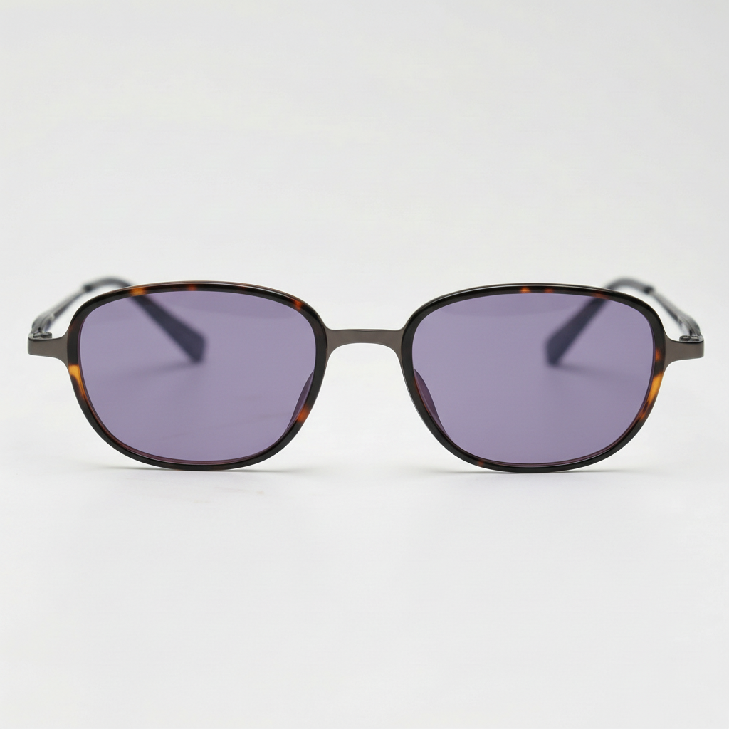 Dale Purple Tinted Lens Sunglasses Front View