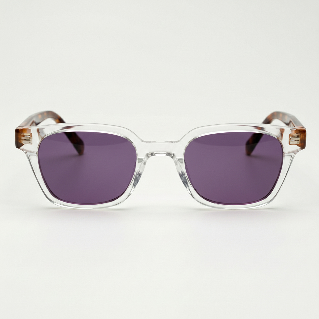Dana Purple Tinted Lens Sunglasses Front View
