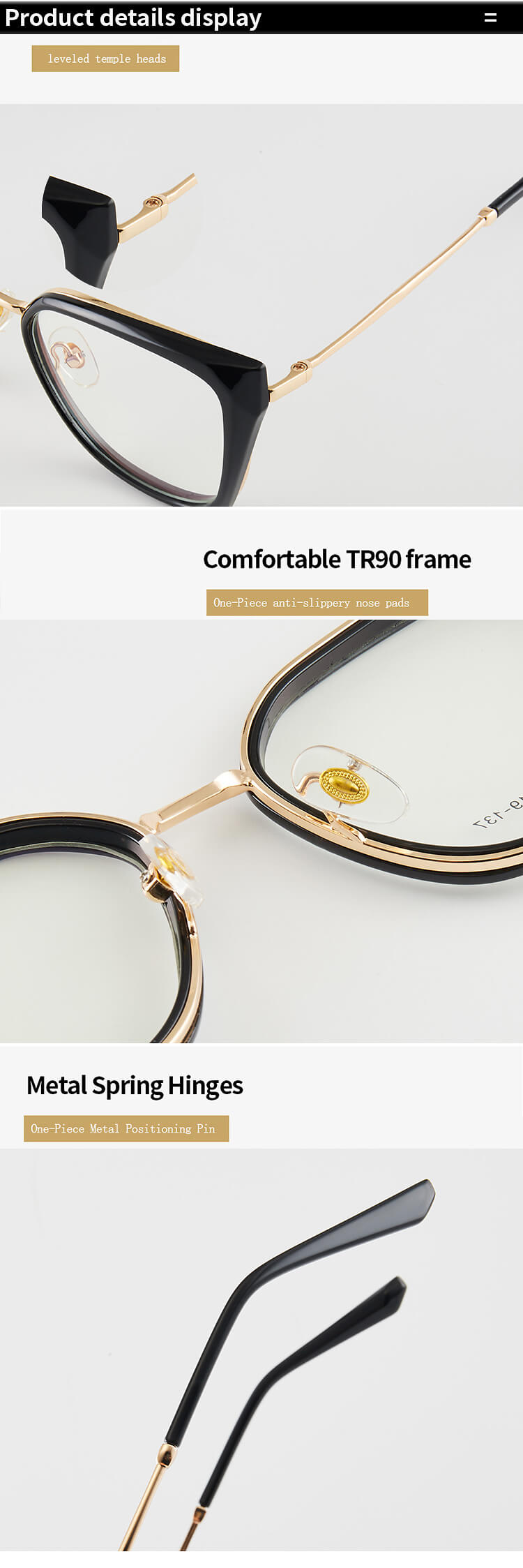 TXOME Blue Light Cat Eye Glasses