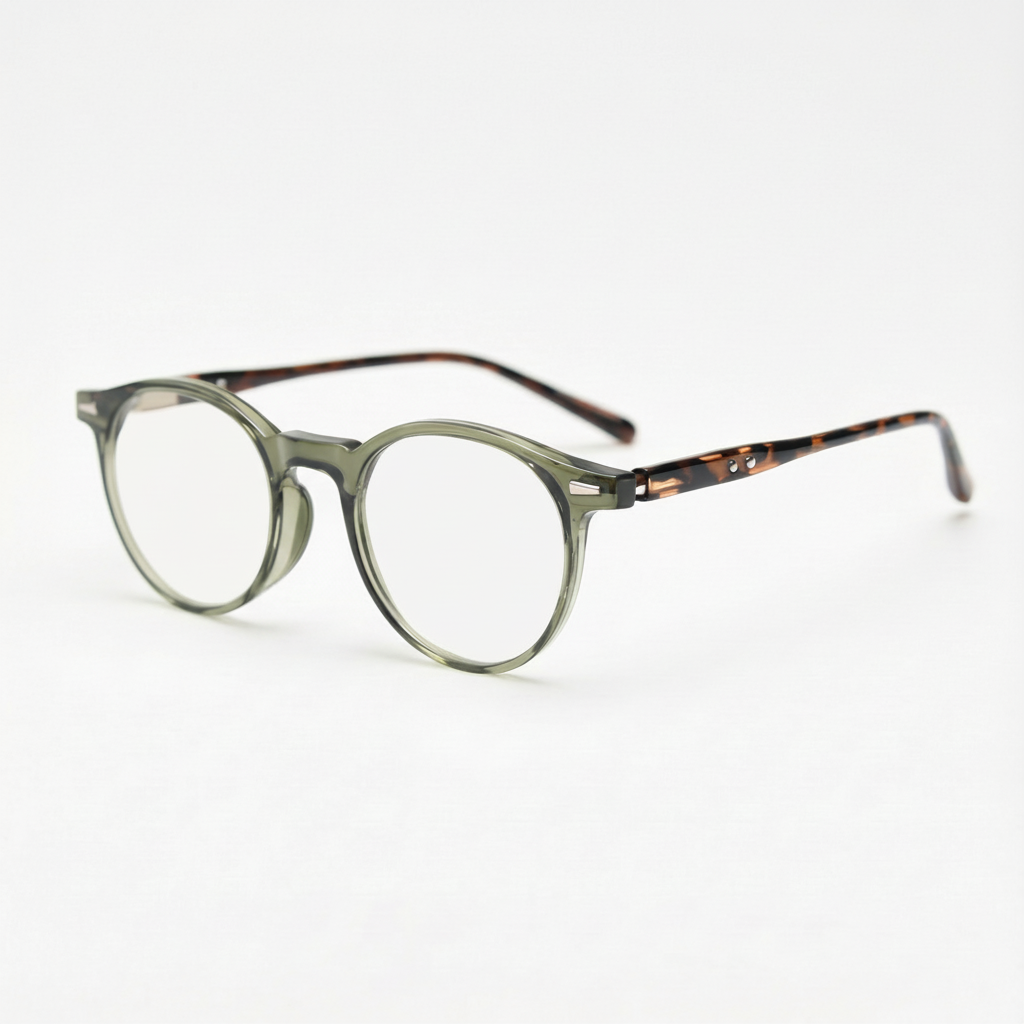 Ida Clear Clear Lens Glasses Side View