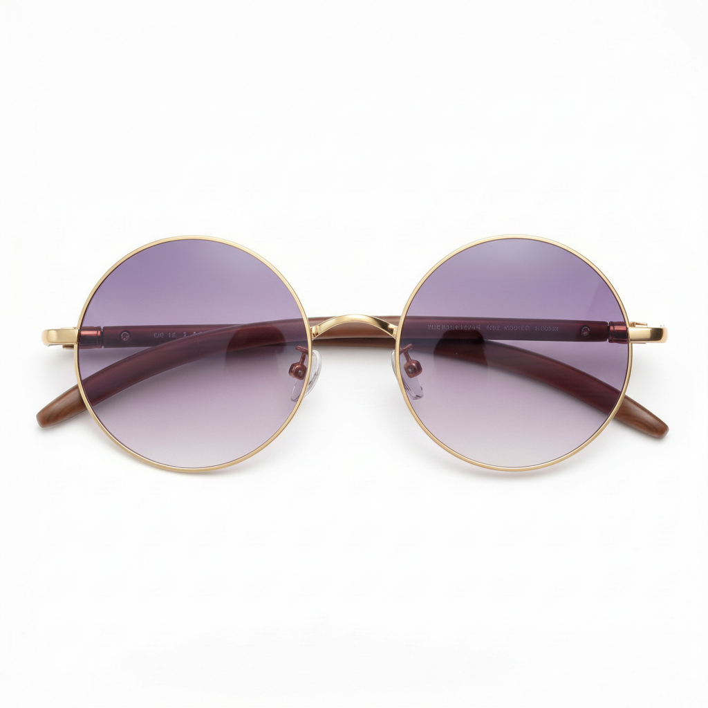 Jo Purple Gradient Lens Sunglasses Front View