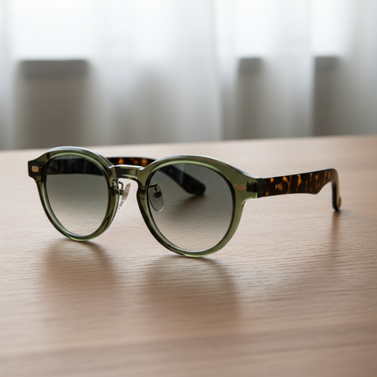 Lena Grey Gradient Lens Sunglasses Lifestyle Shot