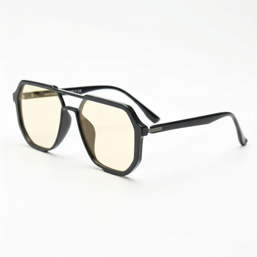 Poppy Blue Light Blue Light Lens Glasses Side View