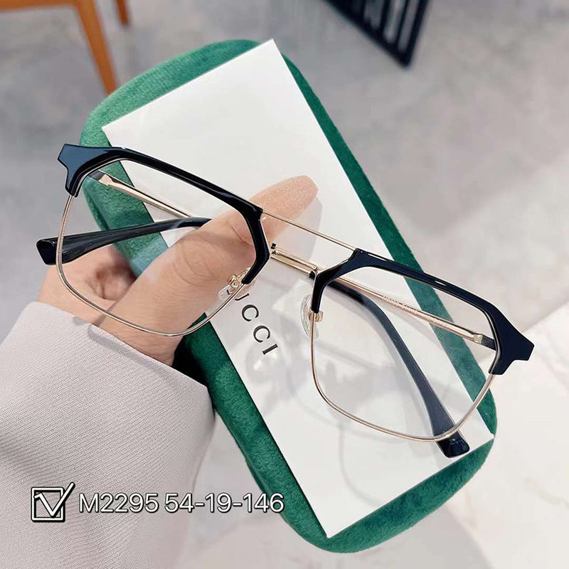 TXOME Vintage Flat Frame Glasses -TXOME