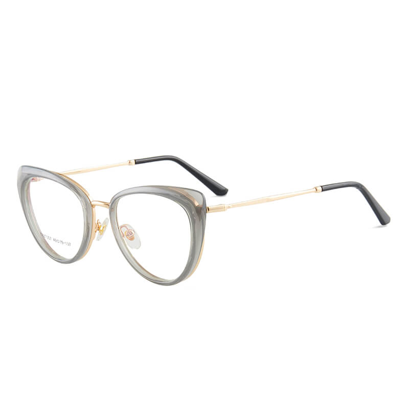 TXOME Trendy Cat Eye Clear Glasses -TXOME
