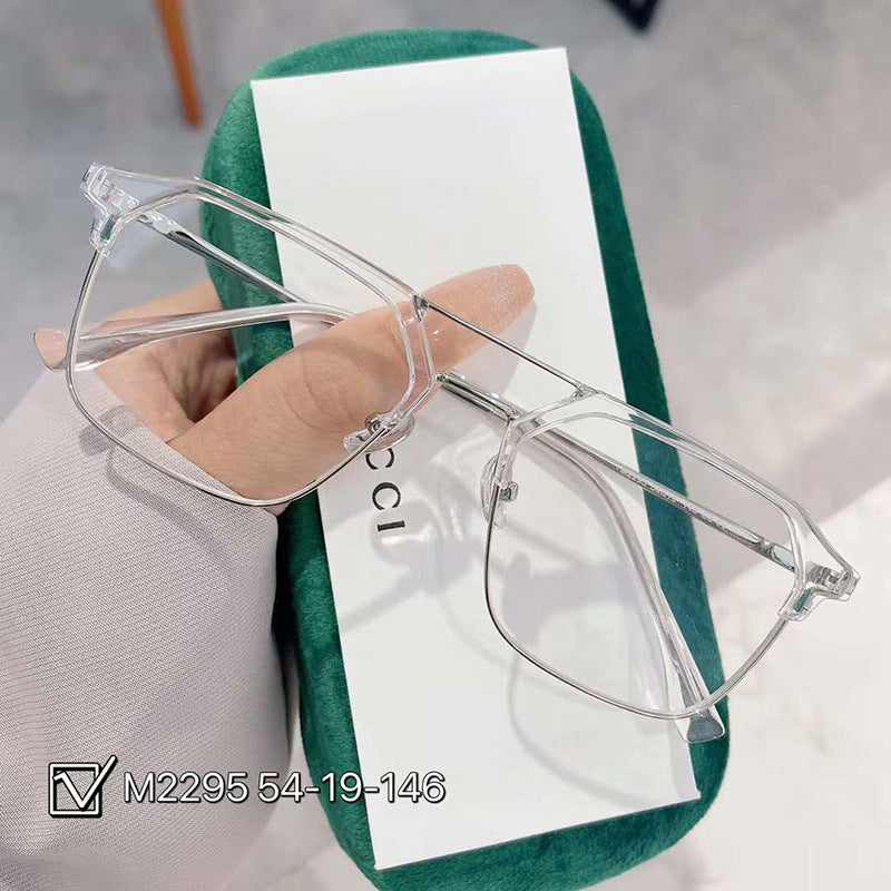 TXOME Vintage Flat Frame Glasses -TXOME