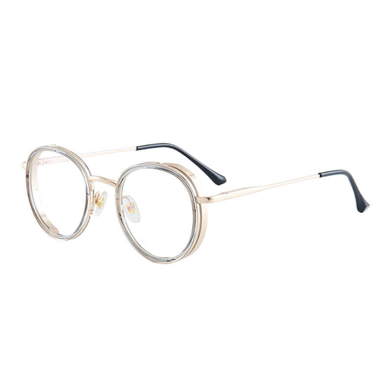 TXOME Cutie Blue Light Round Clear Glasses -TXOME