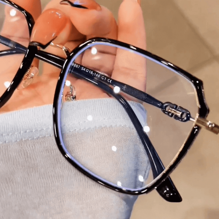 Lora Square Big Frame Glasses-TXOME