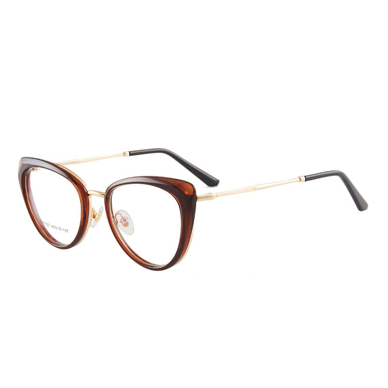 TXOME Trendy Cat Eye Clear Glasses -TXOME