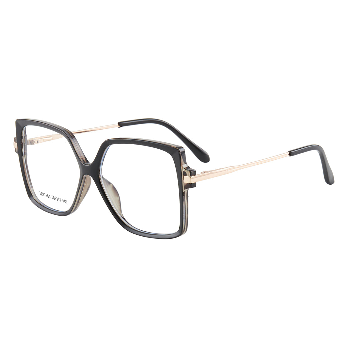 TXOME Square Black Frame Glasses -TXOME