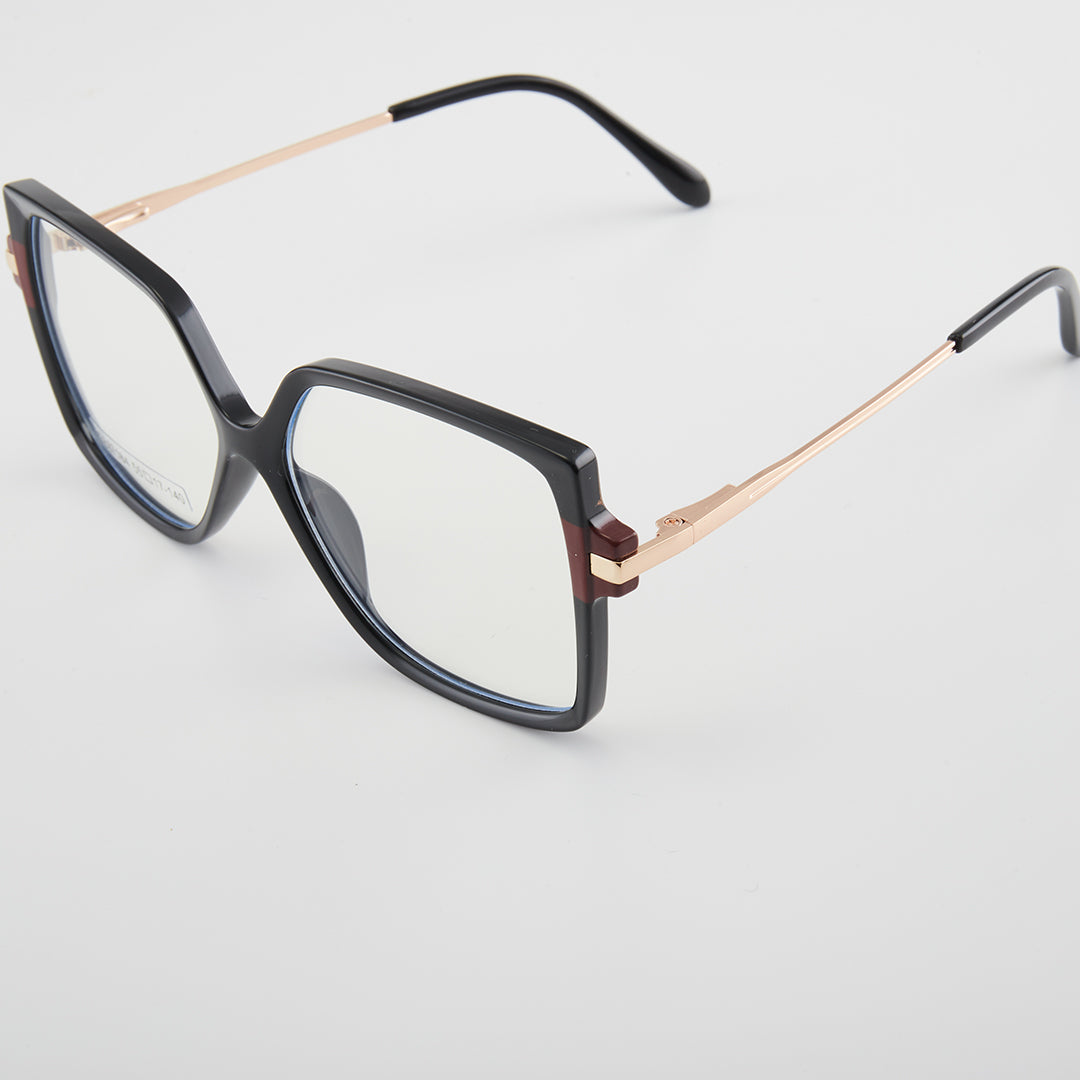 TXOME Square Black Frame Glasses -TXOME