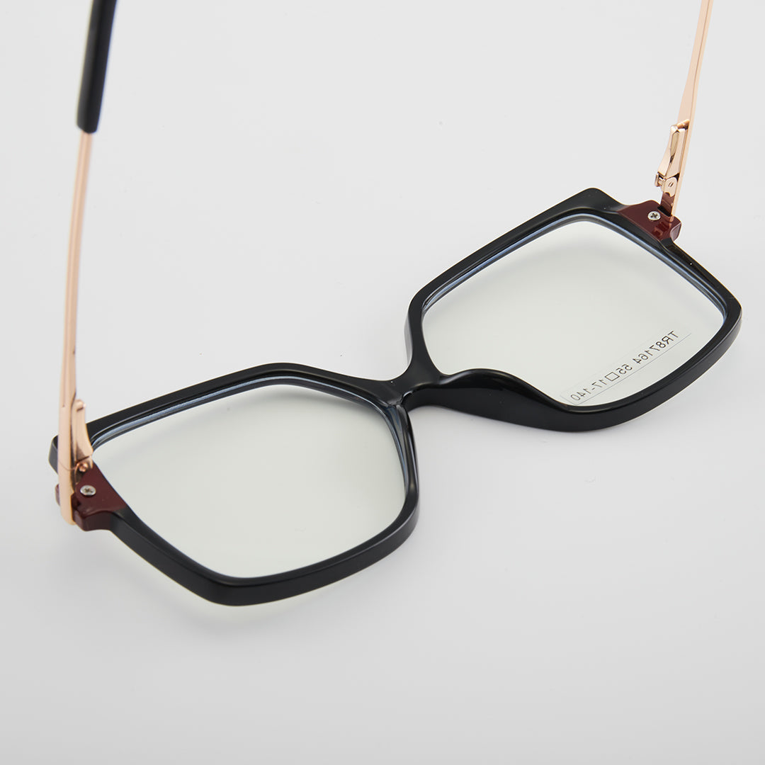 TXOME Square Black Frame Glasses -TXOME
