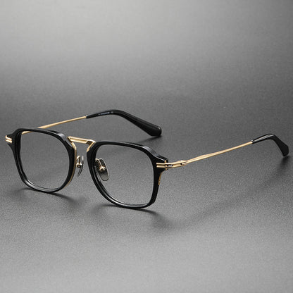 TXOME Tobey Titanium Vintage  Square Glasses