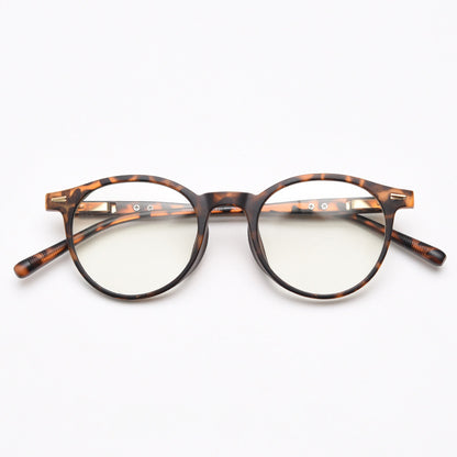 TXOME Bertha Tortoise Shell Round Glasses