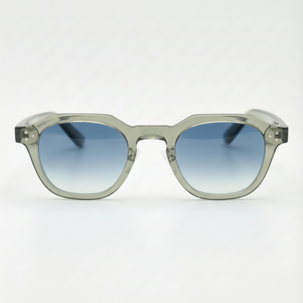 April Blue Gradient Lens Sunglasses Front View