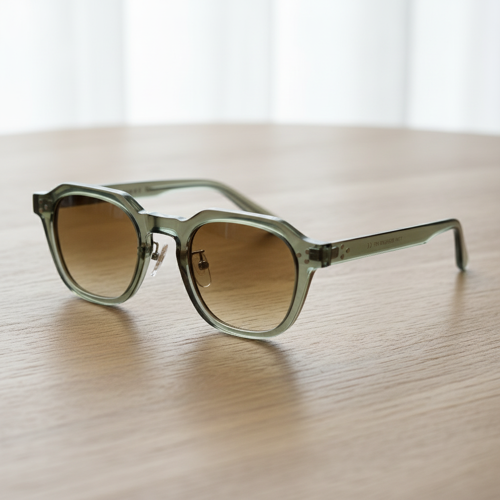 April Brown Gradient Lens Sunglasses Lifestyle Shot