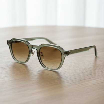 April Brown Gradient Lens Sunglasses Lifestyle Shot