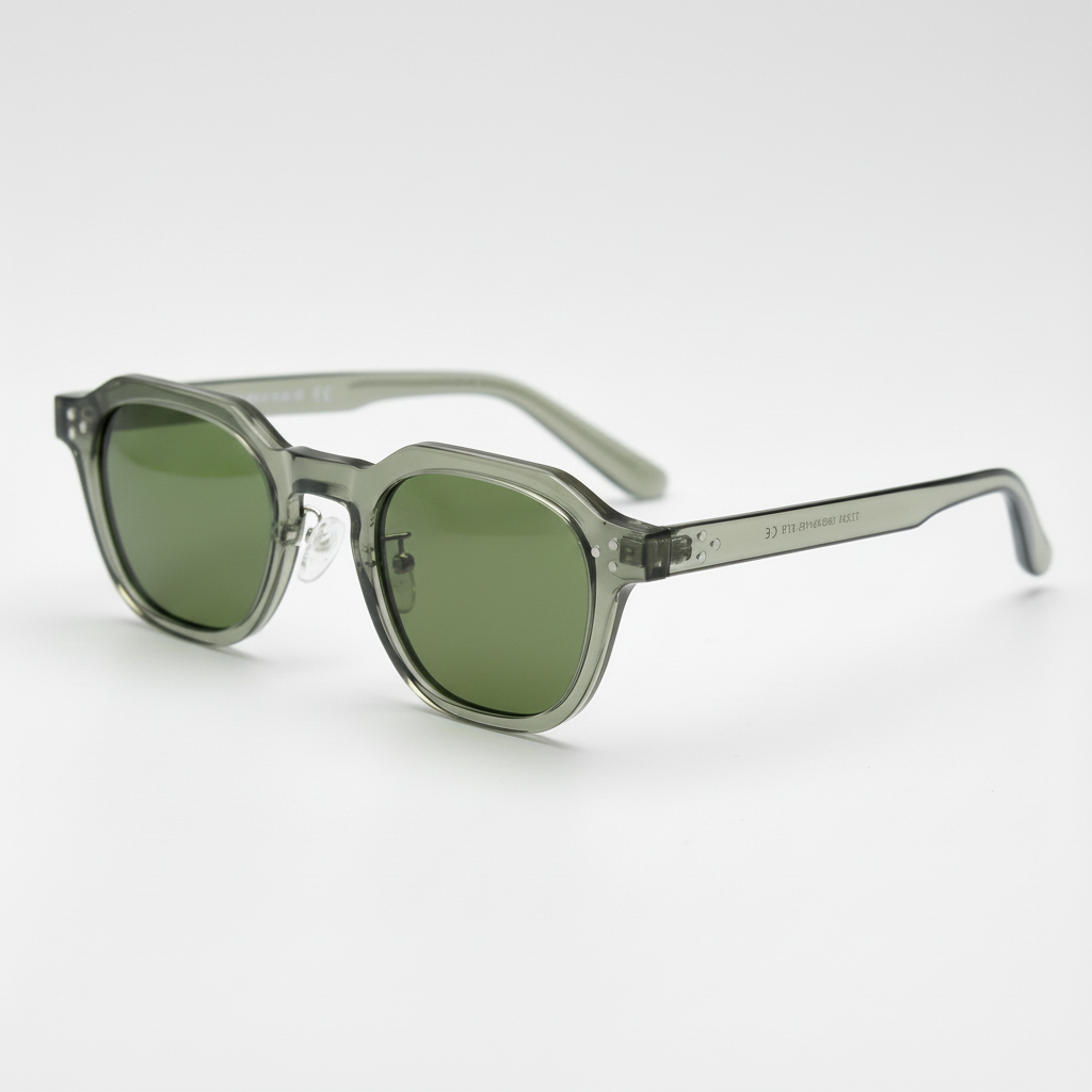April Green Tinted Lens Sunglasses Side View