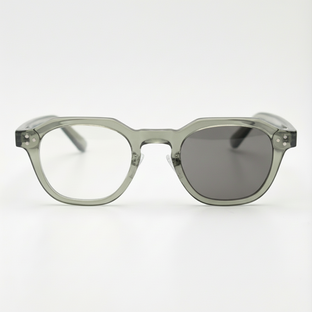April Grey Photochromic Lens Glasses Front View
