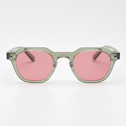 April Pink Tinted Lens Sunglasses Front View