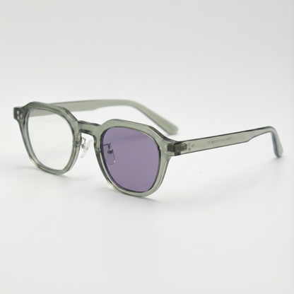 April Purple Photochromic Lens Glasses Side View