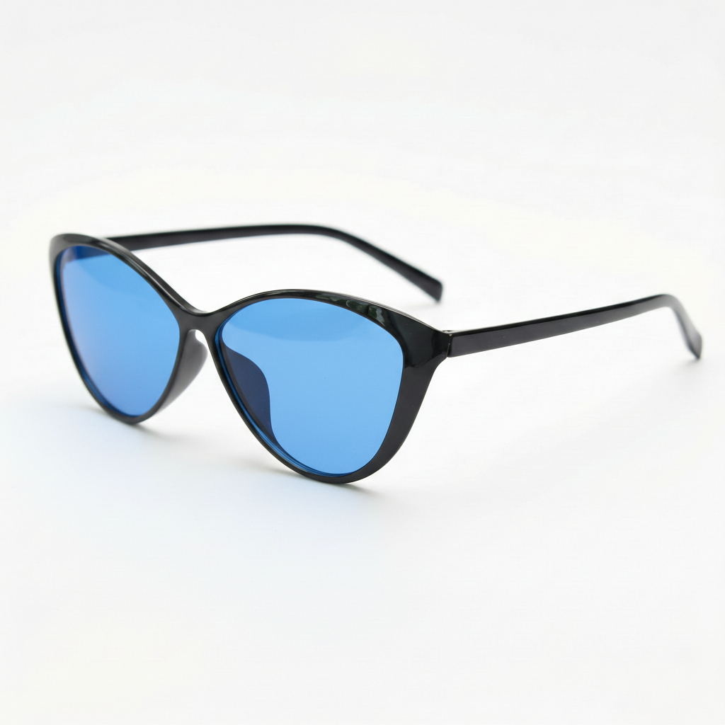 Carol Blue Tinted Lens Sunglasses Side View