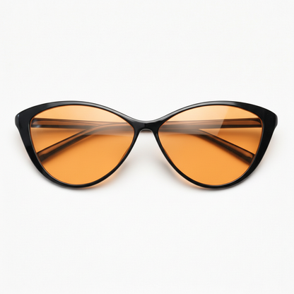 Carol Orange Tinted Lens Sunglasses Front View