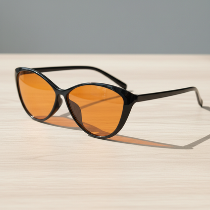 Carol Orange Tinted Lens Sunglasses Lifestyle Shot