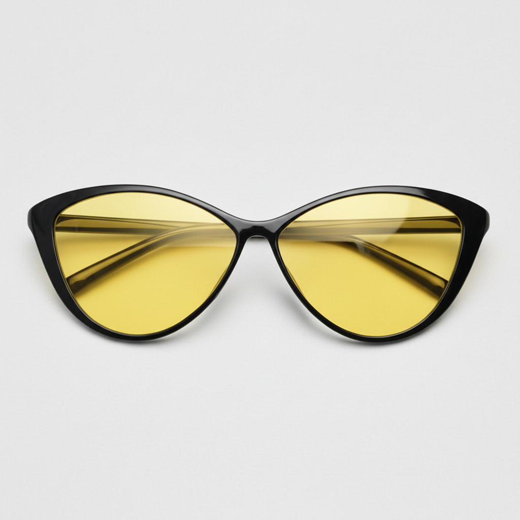 Carol Yellow Tinted Lens Sunglasses Front View