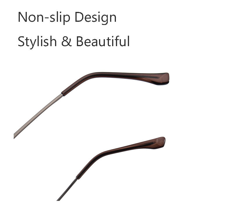 TXOME Vintage Flat Frame Glasses