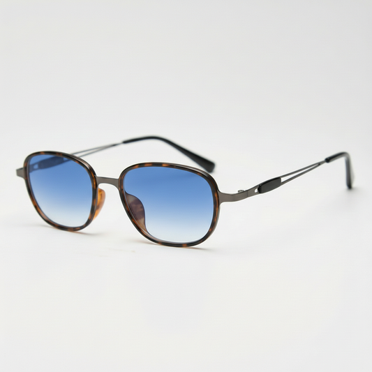 Dale Blue Gradient Lens Sunglasses Side View