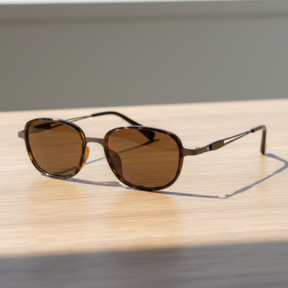 Dale Brown Tinted Lens Sunglasses Lifestyle Shot