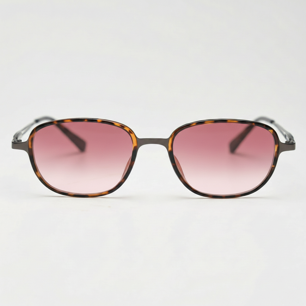 Dale Pink Gradient Lens Sunglasses Front View