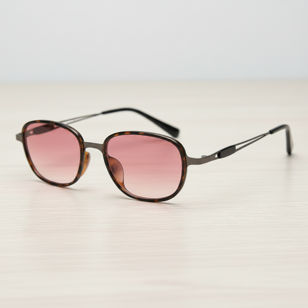 Dale Pink Gradient Lens Sunglasses Lifestyle Shot