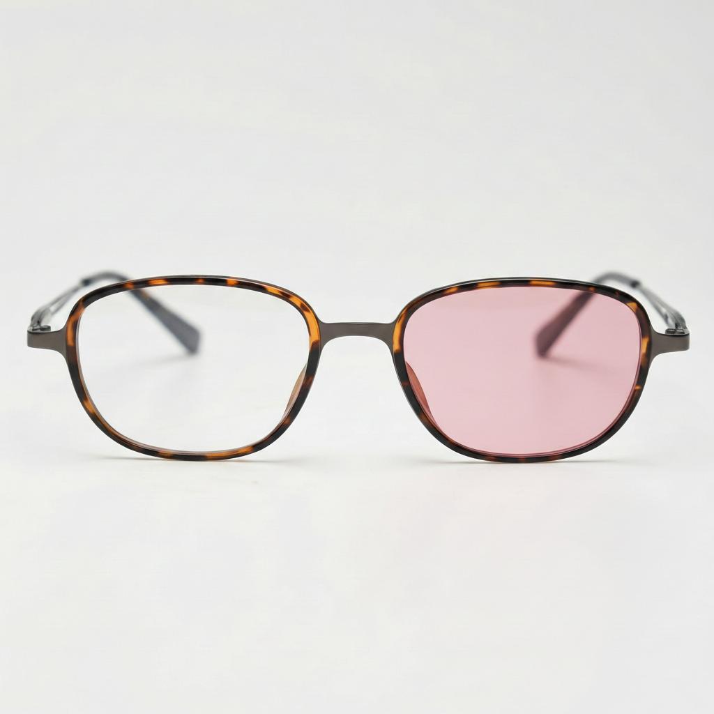 Dale Pink Photochromic Lens Glasses Front View