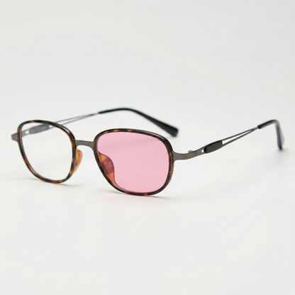 Dale Pink Photochromic Lens Glasses Side View
