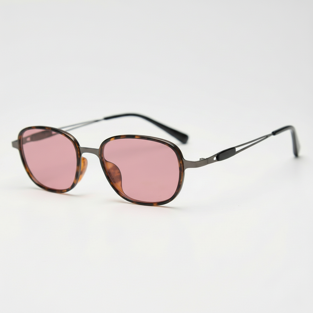 Dale Pink Tinted Lens Sunglasses Side View