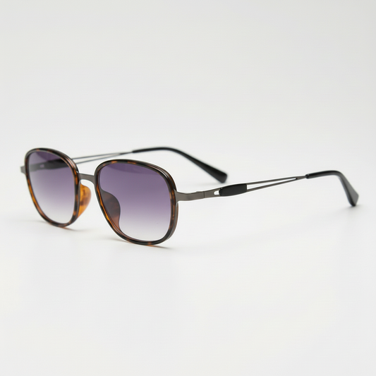 Dale Purple Gradient Lens Sunglasses Side View