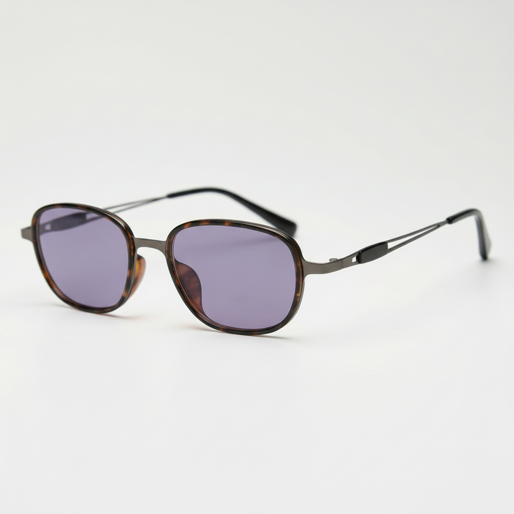 Dale Purple Tinted Lens Sunglasses Side View