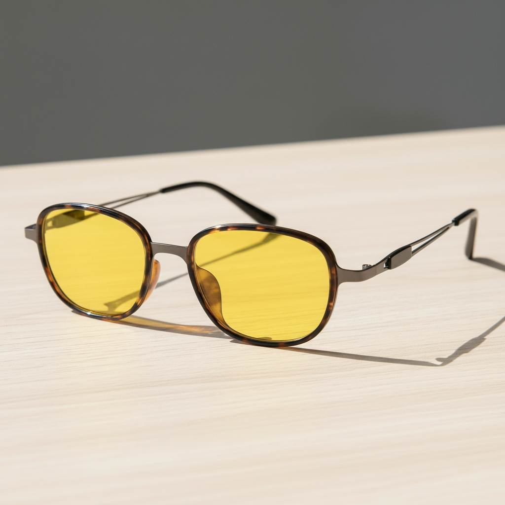 Dale Yellow Tinted Lens Sunglasses Lifestyle Shot
