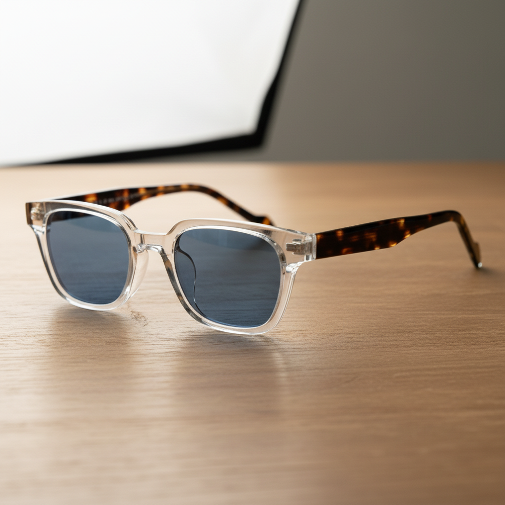 Dana Blue Tinted Lens Sunglasses Lifestyle Shot