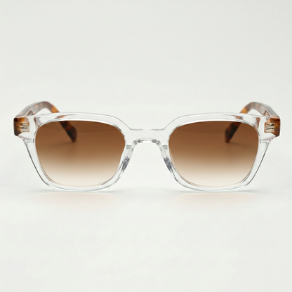 Dana Brown Gradient Lens Sunglasses Front View