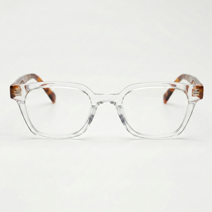 Dana Clear Clear Lens Glasses Front View