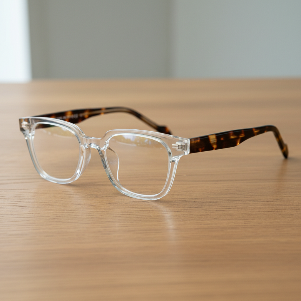 Dana Clear Clear Lens Glasses Lifestyle Shot